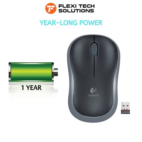 Logitech B175 Wireless Office Mouse Nano Receiver Flexi Tech