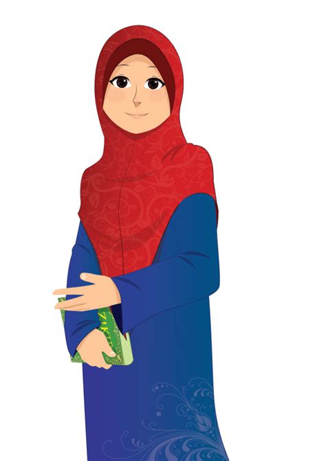 Contoh Gambar Ilustrasi Kartun Muslimah Medrec07