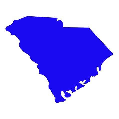 South Carolina Map On White Background 4143833 Vector Art At Vecteezy