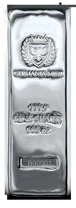 Silver Cast Bars Investment Products Germania Mint