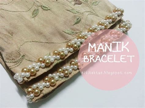 Memasang jarum di tempat yang tepat; Cara Buat Manik Bracelet {TUTORIAL} | Siti Kektus