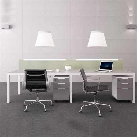 Large Space Four People Modular Office Furniture Workstation System