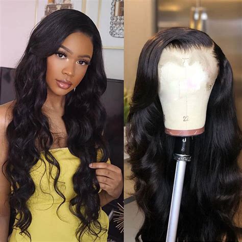 Body Wave Lace Front Wigs 13×4 Brazilian Body Wave Hair Pre Plucked