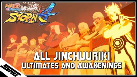 Naruto Ultimate Ninja Storm 4 All Jinchuuriki Ultimate Jutsus