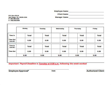9 Attorney Timesheet Templates Free Sample Example Format Download
