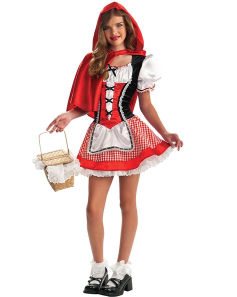 Ck423 Little Red Riding Hood Tween Girls Book Week Fancy Dress Up Party Costume