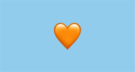 🧡 Coração Laranja Emoji On Apple Ios 145