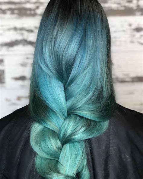 Smokey Teal Teal Hair Hair Color Images Pretty Hair Color