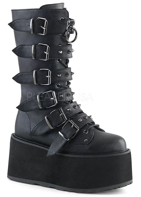 Demonia boots, shoes, and platform sneakers are comfy, trendy and perfect for dancing the night away! Demonia Damned 225 Gothic Platform Boot | Gothic boots ...