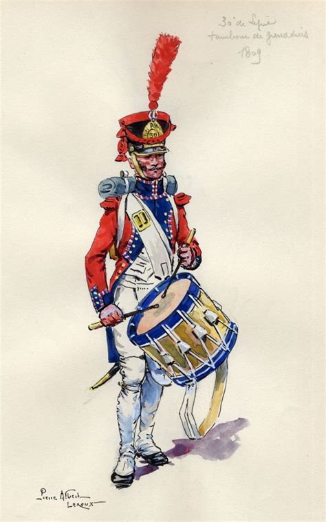 French 30th Line Infantry Grenadier Drummer 1809 By Pierre Albert