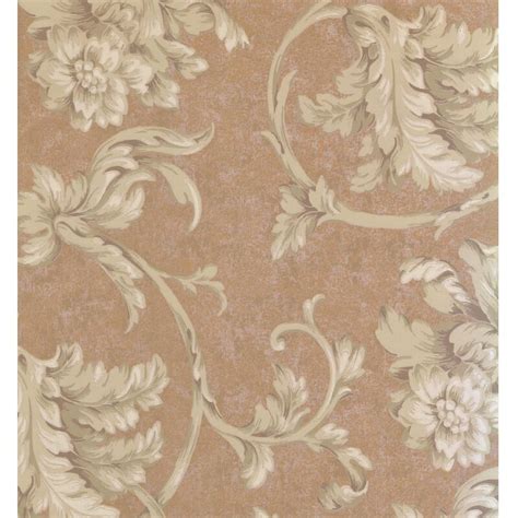 York Wallcoverings Floral Prepasted 27 L X 27 W Distressed Wallpaper
