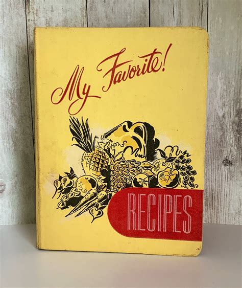 My Favorites Recipe Binder Yellow and Red Recipe Book Recipe | Etsy | Recipe book, Recipe binder ...