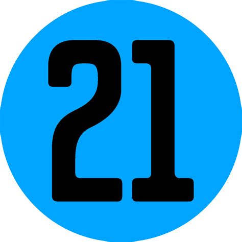 21 Large Age Number Modern 21 Gold Glitter Classic Round Sticker