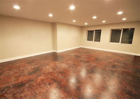 Unfinished Basement Basement Concrete Floor Paint Ideas Our Favorite
