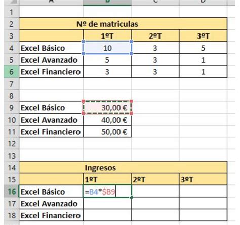 Referencia Mixta En Excel Mezcla De La Relativa Y La Absoluta