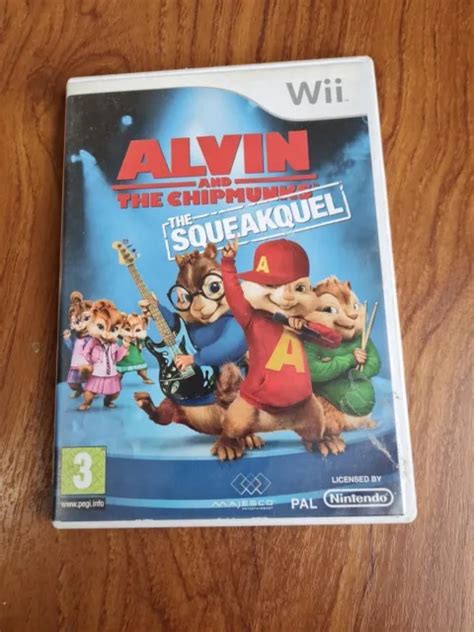 ALVIN AND THE CHIPMUNK THE SQUEAKQUEL kids game for Nintendo Wii Game