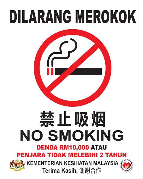 Poster Dilarang Merokok Newstempo