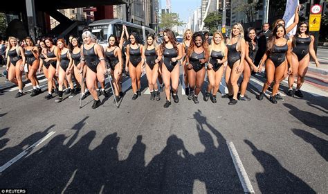 Brazils Miss Bumbum 2017 Contestants Show Off Derrieres Daily Mail