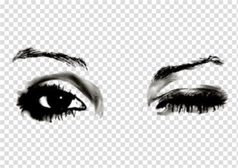 White eyeliner on water line or highlighting eye waterlines. Eye Wink Drawing Blinking, Eye transparent background PNG clipart | PNGGuru
