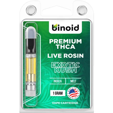 Binoid Live Rosin Thca Vape Cart 1 Gram The Herbal Connect Spring