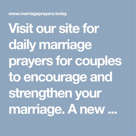 Visit Our Site For Daily Marriage Prayers For Couples To Encourage And