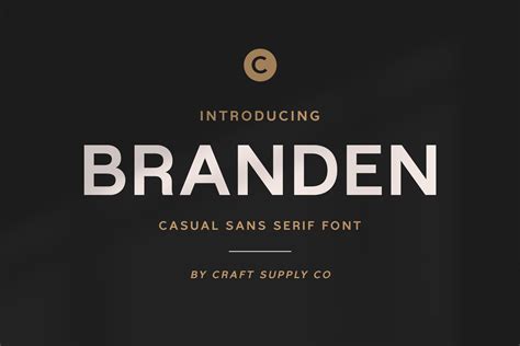 Branden Casual Sans Serif Font Sans Serif Fonts Creative Market