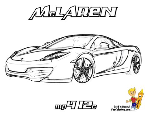 Mclaren Coloring Pages Coloring Home