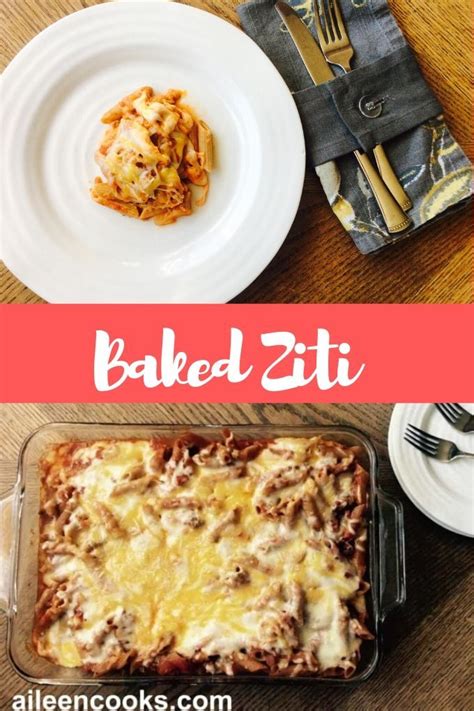 Whip Up A Batch Of This Three Cheese Baked Ziti With Ground Beef Its