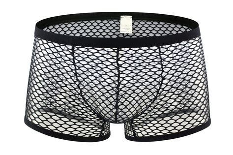 Buy Men S See Through Fishnet Boxer Briefs Underwear Lingerie Booty Shorts Online At Desertcartuae