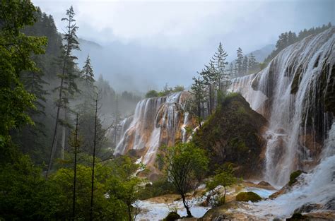Beautiful Waterfall In Aba China Image Free Stock Photo Public
