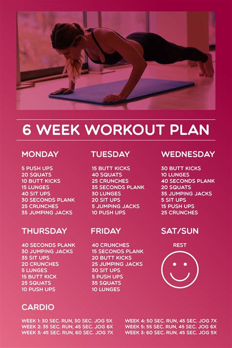 BlueHost Com Weekly Workout Plans 6 Week Workout Plan 6 Week Workout
