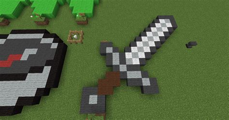 Minecraft Pixel Art Iron Sword By Sabathepony On Deviantart