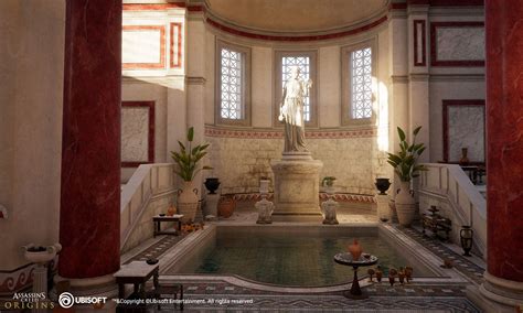 Artstation Ac Origins Roman Bath Nikolay Bonev Roman Architecture European Architecture