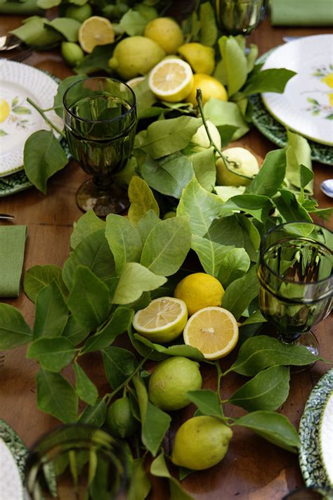 To set the table, you need a place setting for each person. Creating A Table Setting With Lemons — Chyka.com | Lemon ...
