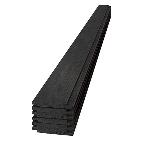 Ufp Edge 1 In X 6 In X 6 Ft Barn Wood Charcoal Pine Shiplap Board 6