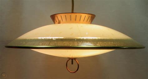 Vintage Pull Down Lamp Retractable Ceiling Light Mid Century Flying