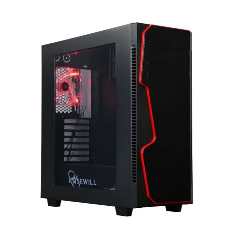 Rosewill Gungnir X Atx Mid Tower Gaming Computer Case Full Free Hot