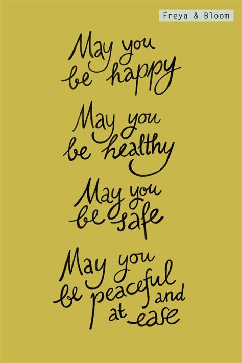 May You Be Happy May You Be Healthy Metta Meditation Etsy Metta