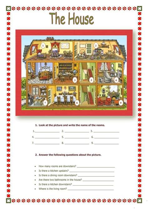 Parts Of The House Worksheet Free Esl Printable Worksheets Made By