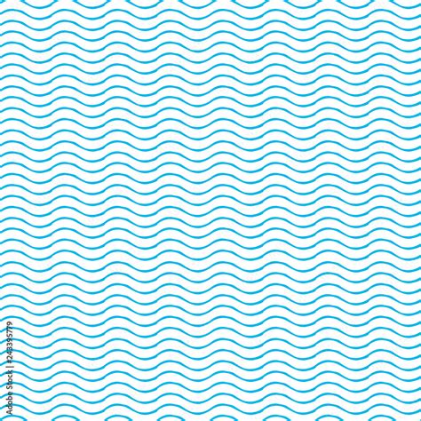 Blue Wave Pattern Linear Waves Background Vector Illustration Stock