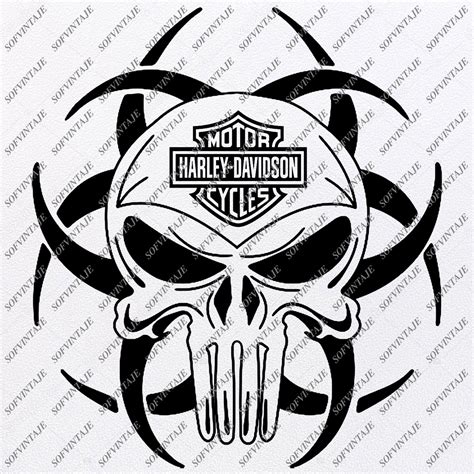 Harley Davidson Svg File Skull Harley Davidson Svg Design Clipart