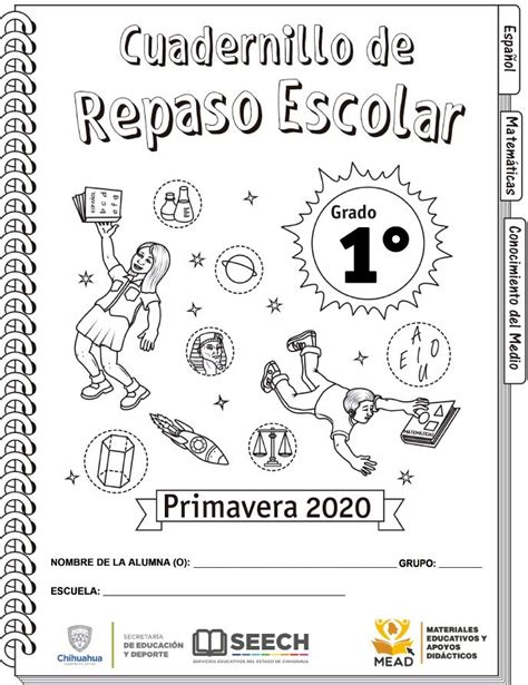 Cuadernillo De Repaso Escolar Para El Primer Grado De Primaria 2020