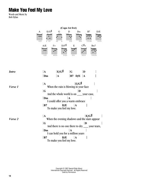 You ain't seen nothing like me yet. Make You Feel My Love Sheet Music | Adele | Guitar Chords ...