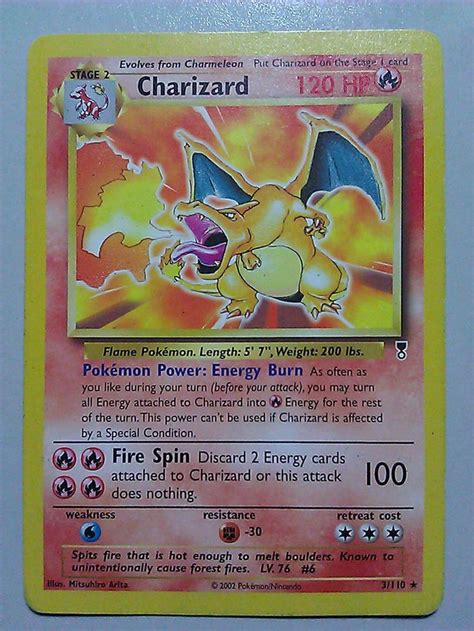 Pokémon card template free printable | paper trail design. Charizard 3/110 Legendary Set Collection Non Holo Pokemon ...