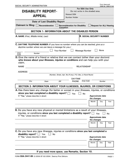 Ssa 3441 Bk 2004 Fill And Sign Printable Template Online Us Legal Forms