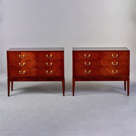 Pair Bespoke Walnut Chests Of Drawers At 1stdibs