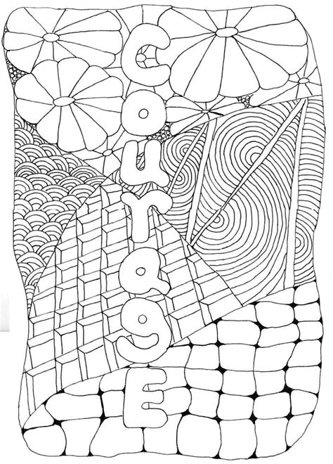Courage Coloring Page At Getcolorings Free Printable Colorings The