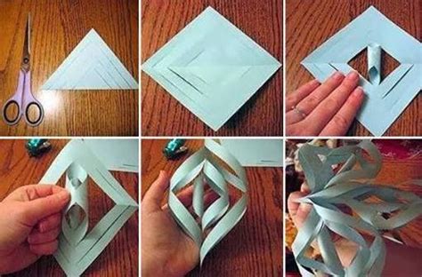 To Make Pretty Paper Craft 3d Snowflakes Step By Step Diy