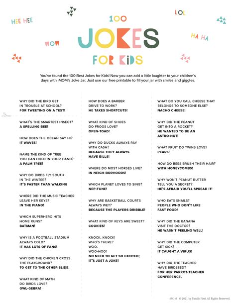 100 Hilarious Jokes For Kids Funny Jokes For All Ages Imom