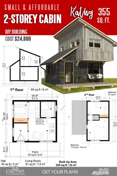 218 Small Cabin Plans Kathy 2 Craft Mart